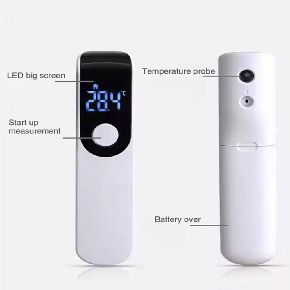 LCD Accurate Non Contact Thermometer Infrared Digital Thermometer Class II Certified With Fever Alarm