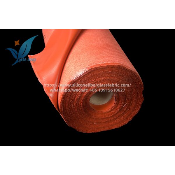 Tejido de silicona rojo a prueba de fuego resistente a 200 grados Celsius para carcasas industriales