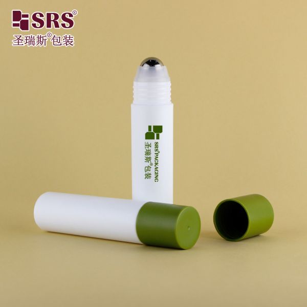 15mm Essential Oil  plastic  Roller Ball Bottle with Gold Cap 304 Stainless Steel Ball for Smooth and Precise Application