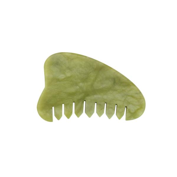 Pente de Gua Sha do escalpe de FanXi Skincare Jawline para aliviar a tensão do músculo facial
