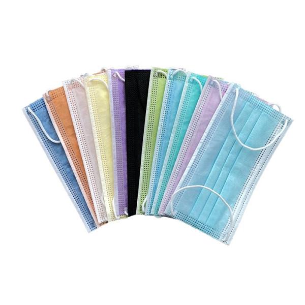 Kids Disposable Earloop Face Mask , Disposable Mouth Mask Triple Layers