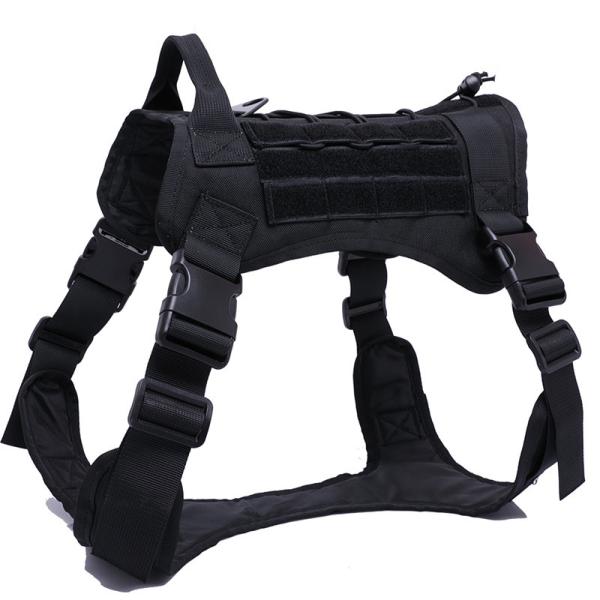 Tactical Dog Harness Heavy Duty Neoprene Custom Logo No Pull Design Reflective Leash Active Pets