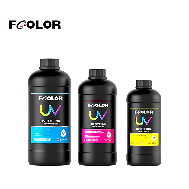 Fcolor Super DTF Glue UV Ink for Epson  I3200 XP600 TX800 UV DTF Sticker Printer