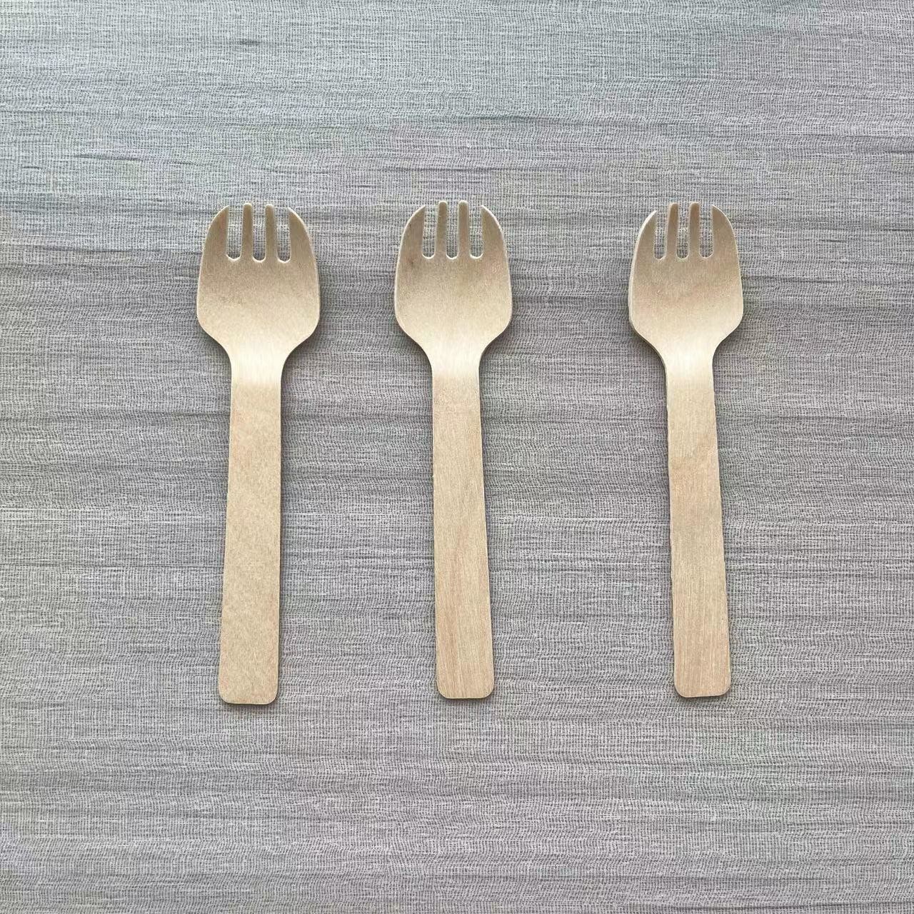 Package Size 100.00cm * 80.00cm * 60.00cm Natural Biodegradable Disposable Wooden Cutlery