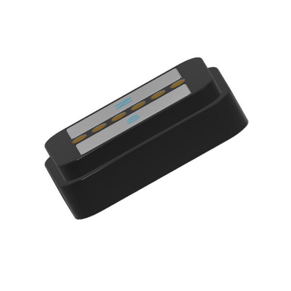 Customized Magnetic Power Connectors Black 6 Pin Magnetic Connector With High Adsorption Force