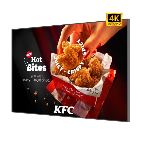4K UHD Commercial LCD Digital Signage Display Android Advertising Screen For
