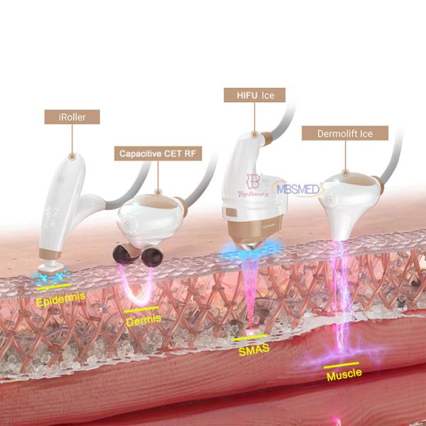 7D 12D 14D ICE HIFU Face Lifting Wrinkle Removal HIFU Machine