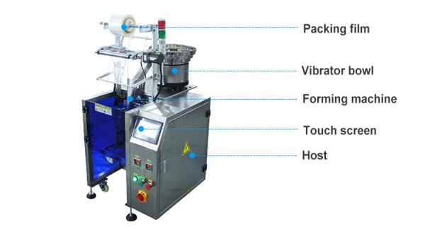 Small Vertical Sachet Candy Counting Packing Machine Vibrating Bowl Machine