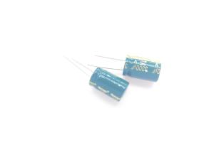 Capacitor eletrolítico de alumínio polarizado Frequência 2000h Duração de vida