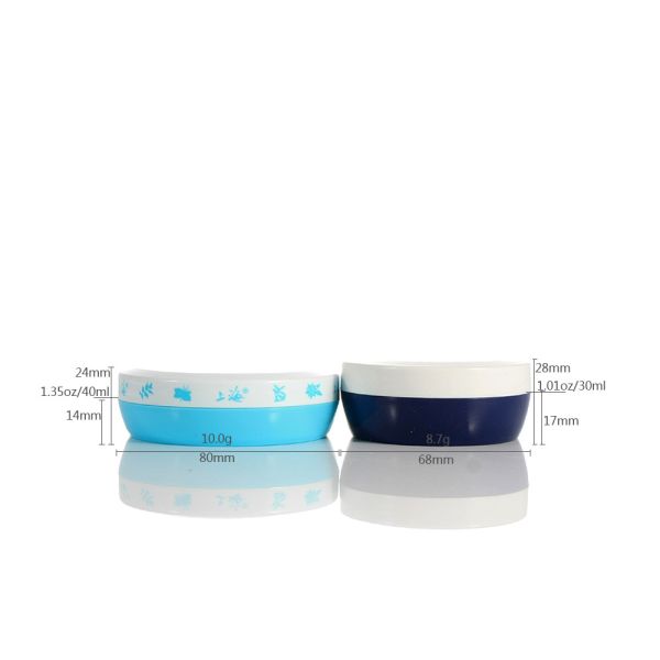 Flat Hair Wax 30ml 40ml Plastic Cream Bottle With Hot Stamping Logo