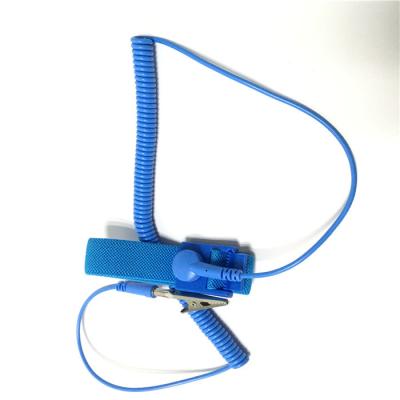 Correia de pulso do ESD da tela ajustável com o agrafo construído em 1 Meg Ohm Resistor