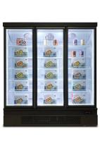 Congeladores fríos de la exhibición del gabinete del refrigerador vertical de la puerta de la vitrina de la tienda al por menor