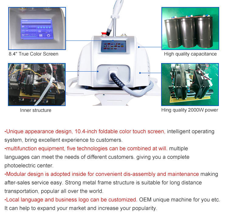 Машина 2 Handpiece удаления волос Shr подмолаживания кожи LCD