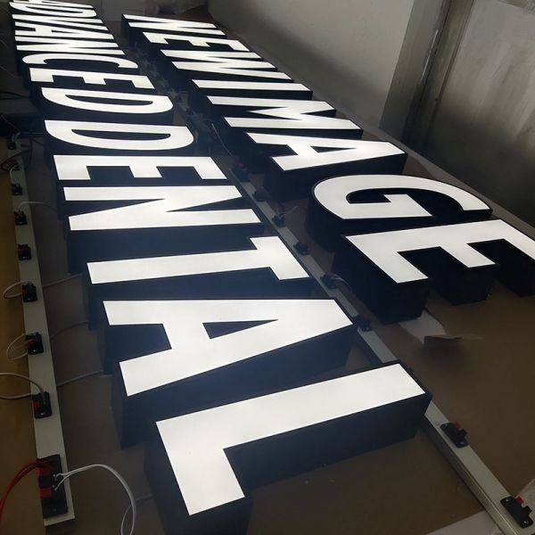 Outdoor Custom Logo Shop Sign Board Acrylic LED Letters for Company Sign Skin Clinic Dental Clinic Advertising Lighting