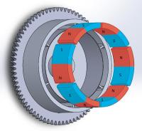 L'arc adapté aux besoins du client durable de volant a formé l'aimant de ferrite de segment R55.55 x r48.5 x W50 x L29