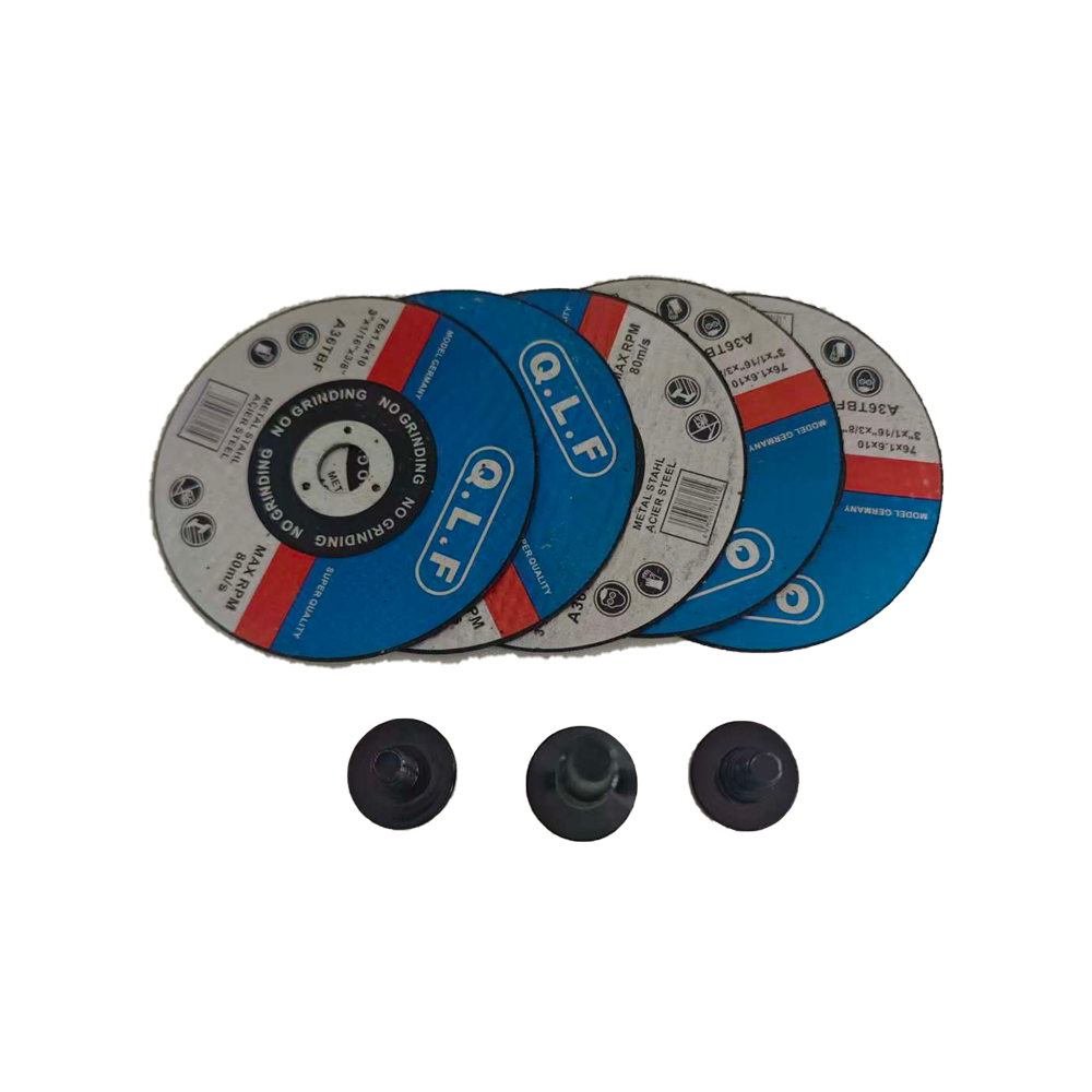 Multifunctional Cutting & Grinding Disc Set  Includes Discs, Clamping Rods, and Connecting Rods  Compatible with 6mm and 10mm Inner Bore Sizes