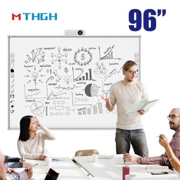 96-дюймовый классный цифровой доска с 10-точечным интеллектуальным интерактивным дисплеем