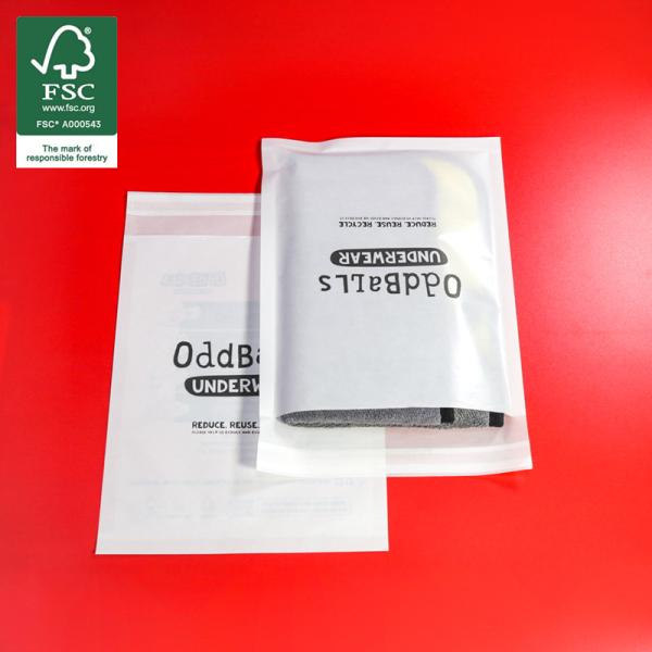 Custom Eco-friendly Biodegradable White Glassine Paper Bags Wholesale