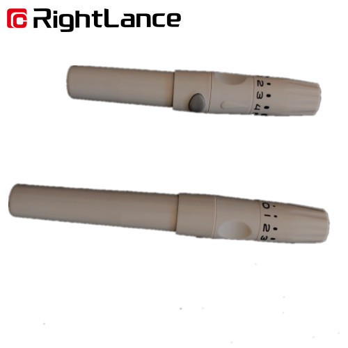 11.5cm 32g  Medical Adjustable Blood Lancing Device Eject Blood Lancet Pen 5 Depth