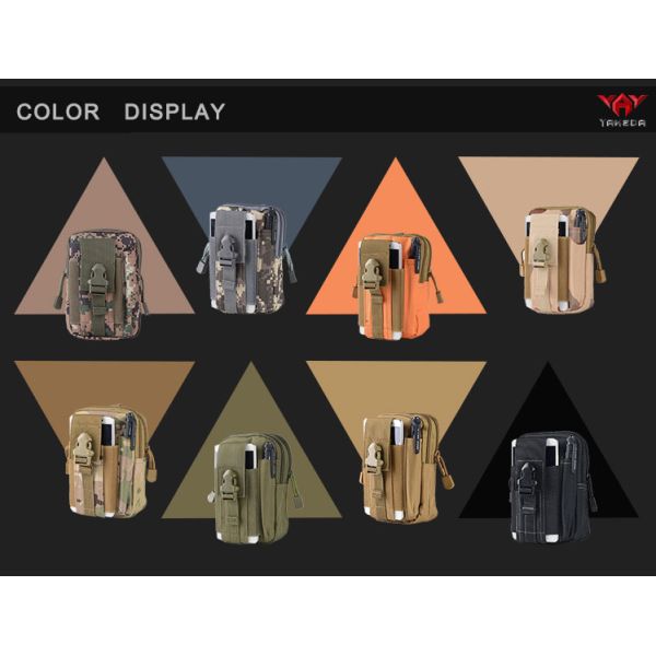 Molle Sport Bag Military Nylon Hiking Belt Pouch Tactical Waist Pack Pocket