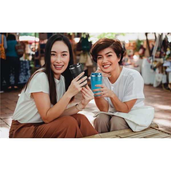 17oz Taza de café de viaje Tazas de café aisladas con tapa a prueba de fugas Vacío de acero inoxidable de doble pared térmica de automóvil Tumbler de café reutilizable