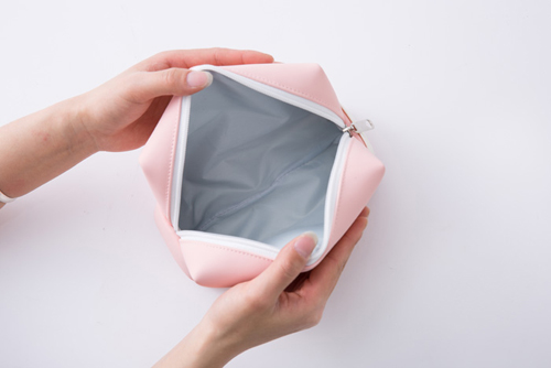 Matte PU Hanging Cosmetic Bag Multifunctional Makeup Storage Bag Large Capacity