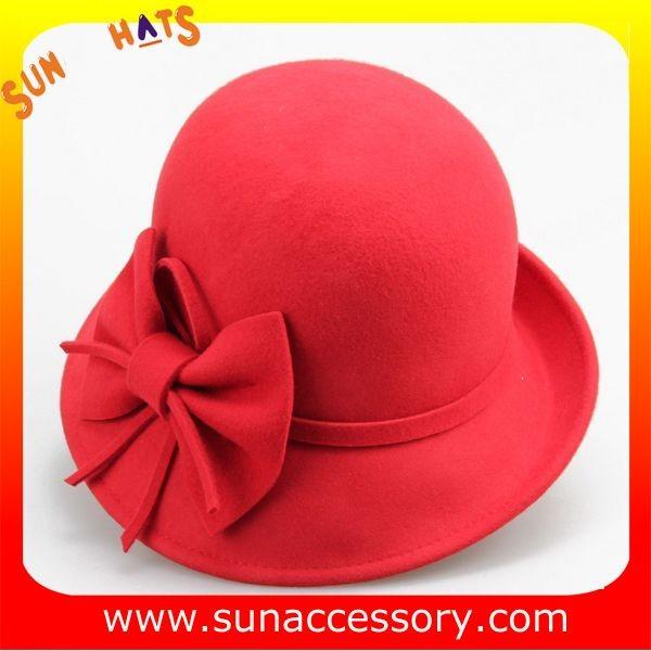 Fashion 100% Australia wool felt ladies hats from Sun Accessory