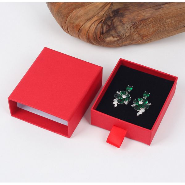 Браун & черная упаковка ювелирных изделий коробки гофрированной бумаги для подарка дня валентинок