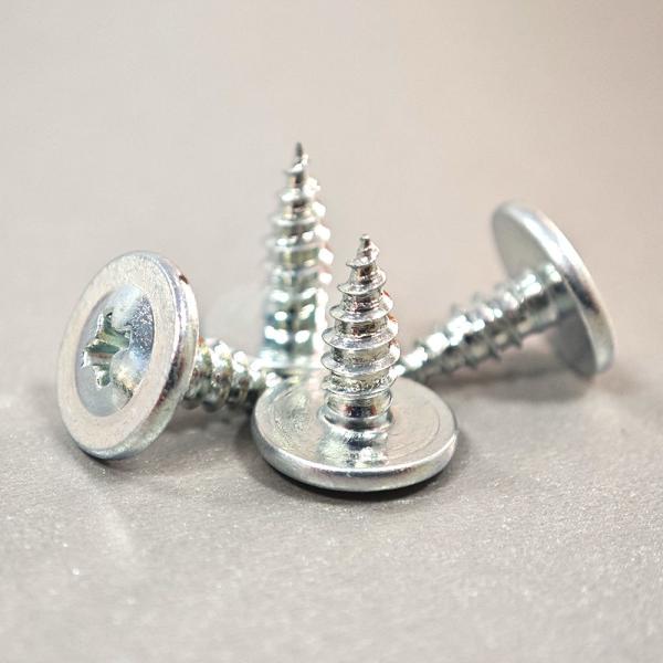 M2.5 Galvanized White Self Tapping Screws With Aluminium Finish Cadmium Plated