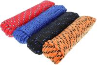 Diamond Braid Polypropylene Rope 3/8 de polegada 50 pés de corda poli resistente do tempo universal