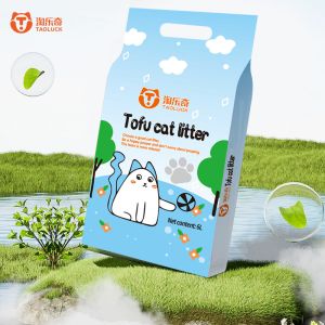 Wholesale Low Tracking Odor Inhibition One-Scoop Cleaning Tofu Cat Litter with Customizable Colors
