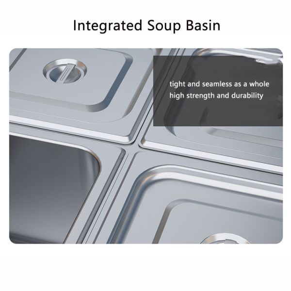 Электрический теплосохранный супный бассейн 2-панельный пищевой обогреватель 565*380*275мм 10 кг для общественного питания