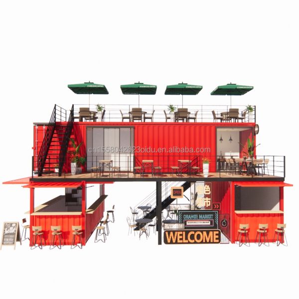 Experience the Best of Beer/Coffee/Food Kiosks with Our 40FT Container Bar and Terrace