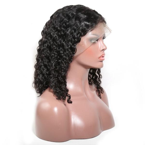 Onda de água preta da área do laço das perucas 13x6 do cabelo humano da parte dianteira do laço do cabelo humano