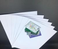 100% Virgin White PVC Core Sheet Offset Printing , Matt Business Card Laminating Sheets