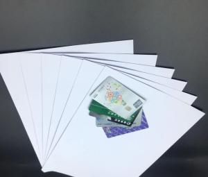 100% Virgin White PVC Core Sheet Offset Printing , Matt Business Card Laminating