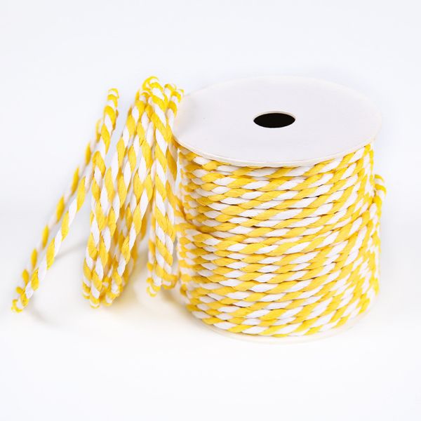 Биоразлагаемая ремесленная бумажная веревка Средняя прочность Рождественская скрученная бумажная веревка 100 м