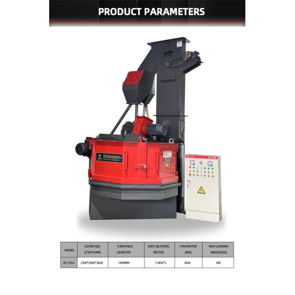 Wheel Shot Blasting Machine Rotary Table Shot Blast Machine