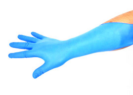 CE Approval Disposable Protective Gloves , Anti Virus Medical Latex Gloves