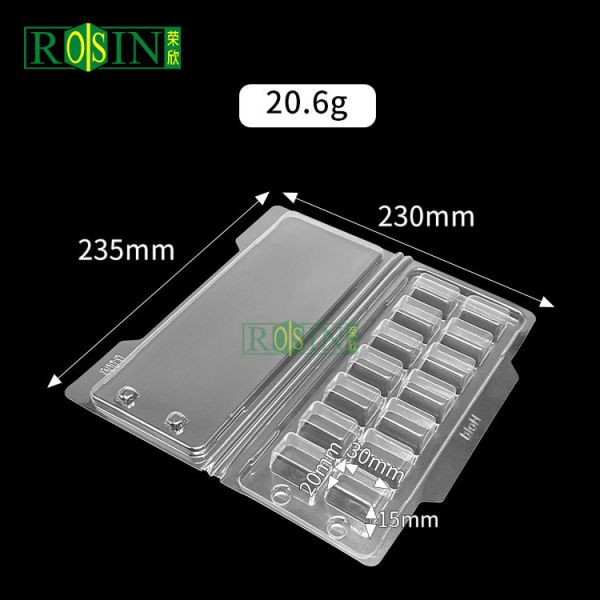 Disposable Medical Plastic Packaging PET Hinged Clamshell Packaging
