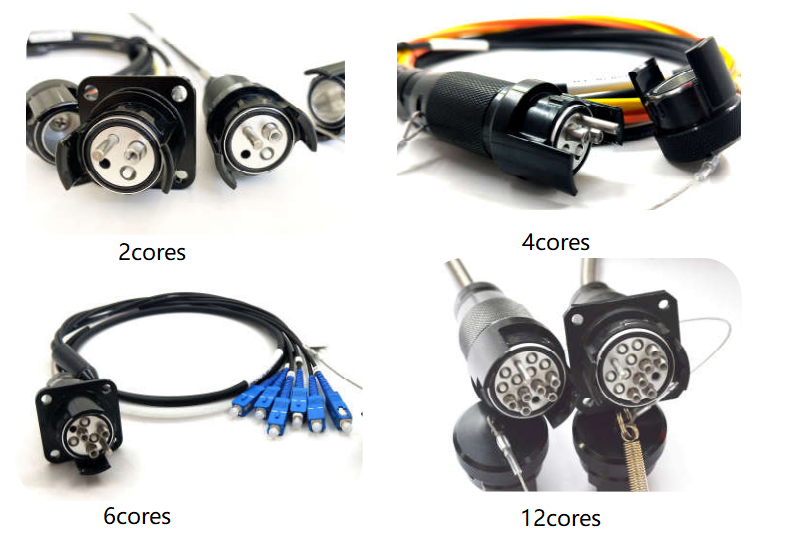 Пылезащитное военной надежности сборки кабеля оптического волокна ранга высокой изрезанное водоустойчивое