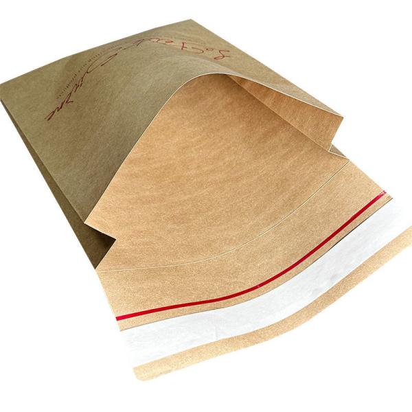Self Sealing Kraft Paper Bag Disposable Paper Bags For Shipping And Storage