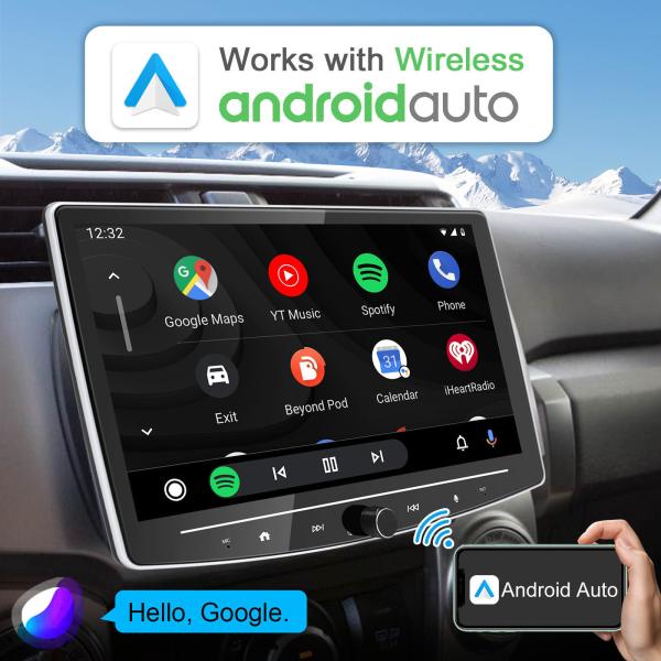 Universal 2 Din Car Stereo With GPS Android12 CarPlayer 8 Core 8G 256G 4G Head unit