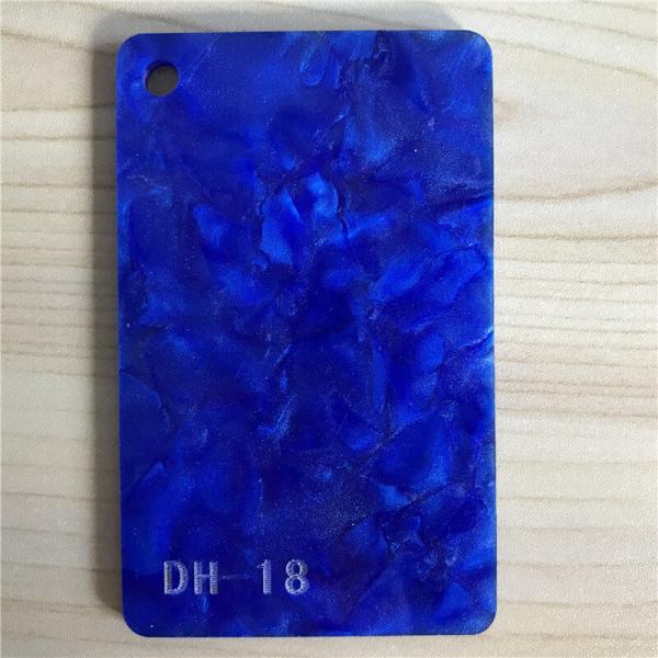 Flexible Blue Pearl Acrylic Sheets 1050x630mm Perspex Sheet For Earring making