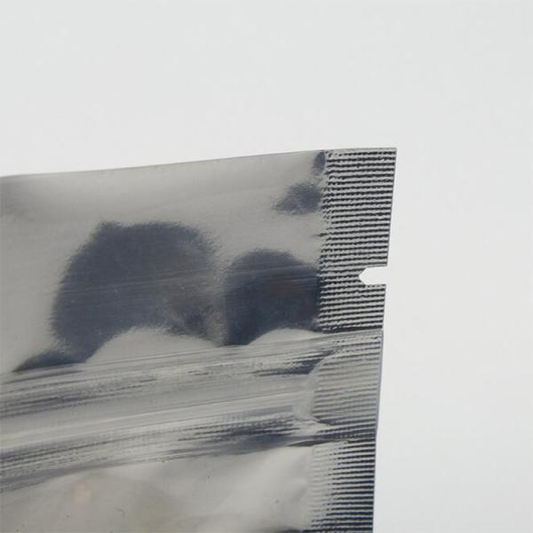 Front Clear Plastic Bag Aluminum Foil Standing Up Pouch Custom Plastic Zipper Bag