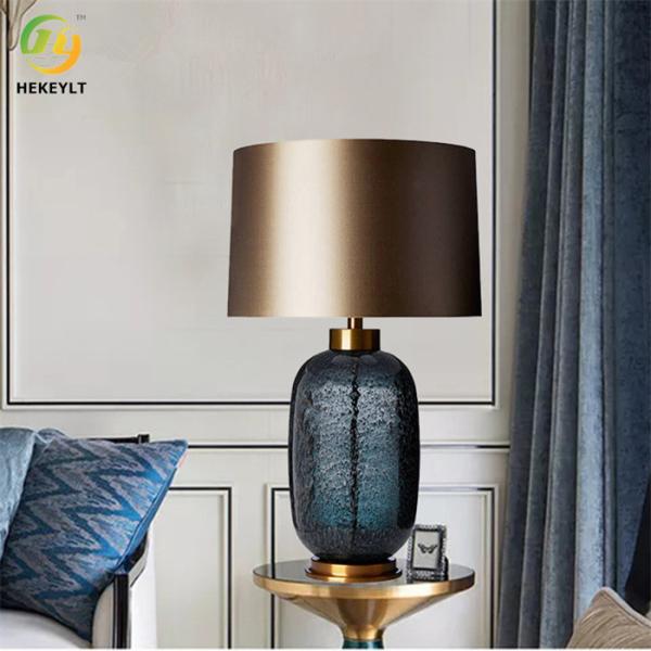 Lâmpada de cabeceira de vidro 38*68 cm luz de cabeceira decoração luxuosa sala de estar hotel