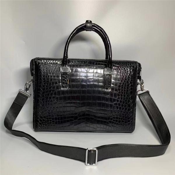 Authentic Crocodile Belly Skin Businessmen Briefcase Working Handbag Genuine Alligator Leather Male Large Portfolio Bag