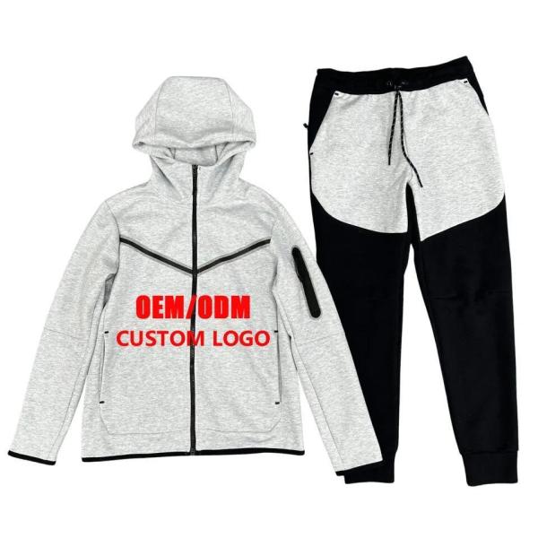                  Custom Logo OEM Fleece Jogging Set Gym Sports Zipper up Hoodie Jogger Women Sweat Tracksuits             