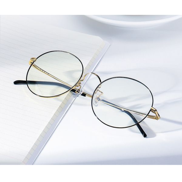 МЕТАЛЛ ГЛАЗА КРУГА CLASICAL ОБРАМЛЯЕТ МОДНЫЕ EYEGLASSES БЛИЗОРУКОСТИ ЖЕНЩИН ЛЮДЕЙ