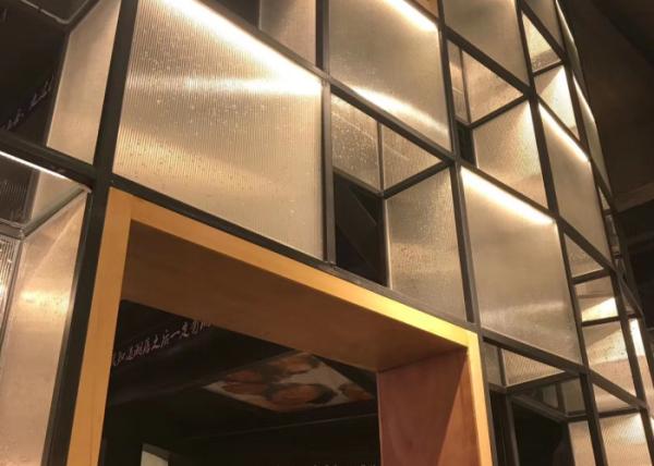 Ultra Clear Abstract 4mm Shopfronts Decorative Fused Glass